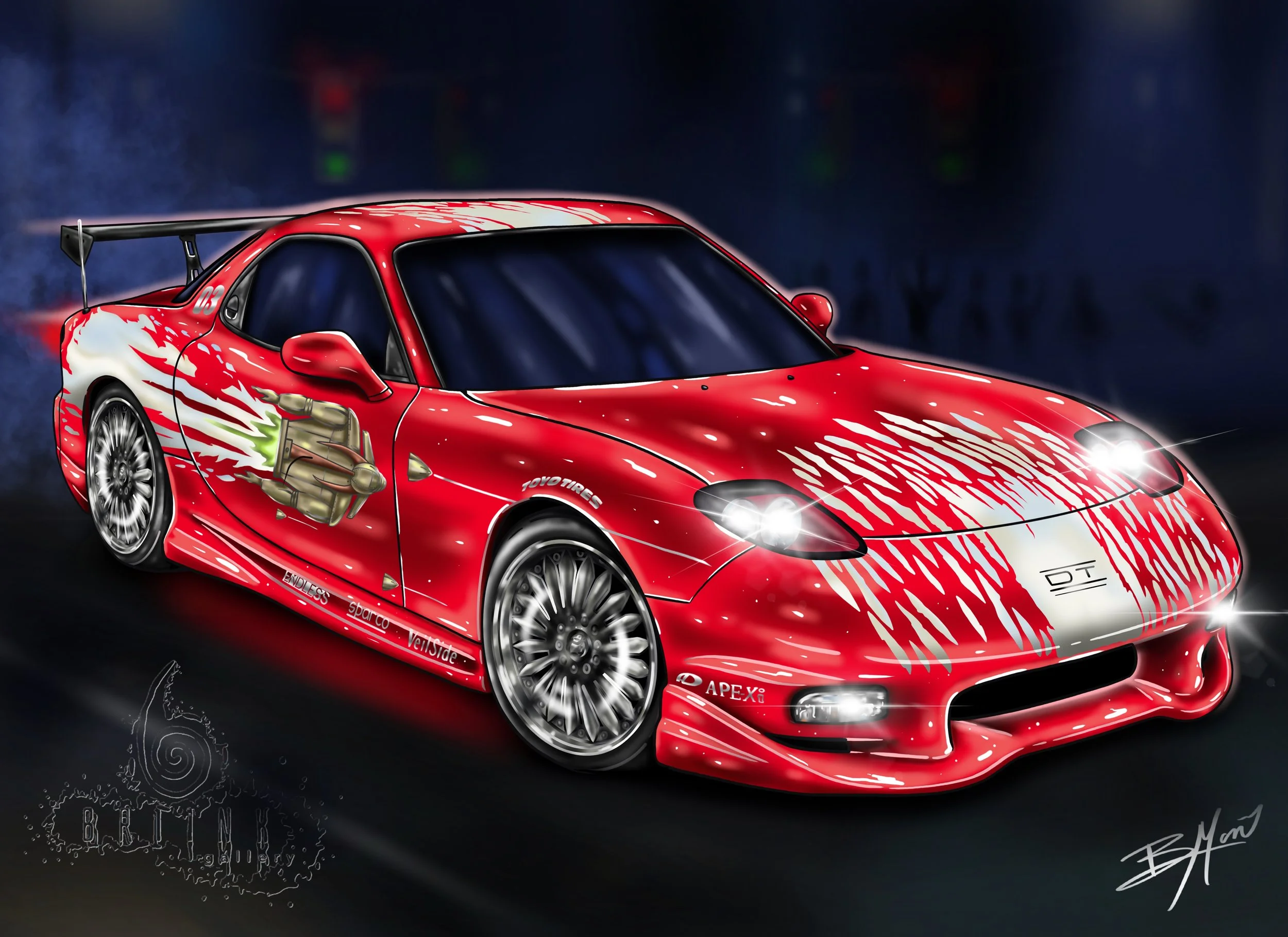 Briink Custom art, tattoos, and custom car custom tuning pins